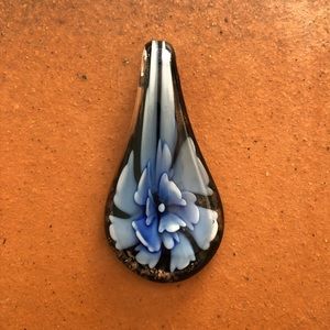 Glass Floral Pendant